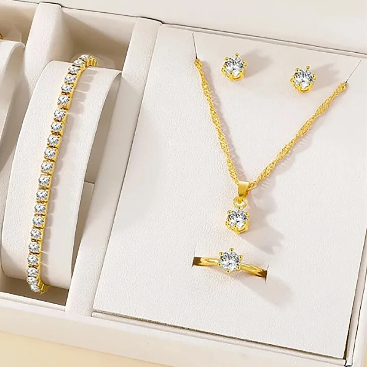 Radiant Crystal Jewelry Set | 5-Piece Elegance Collection The Soul of Serendipity