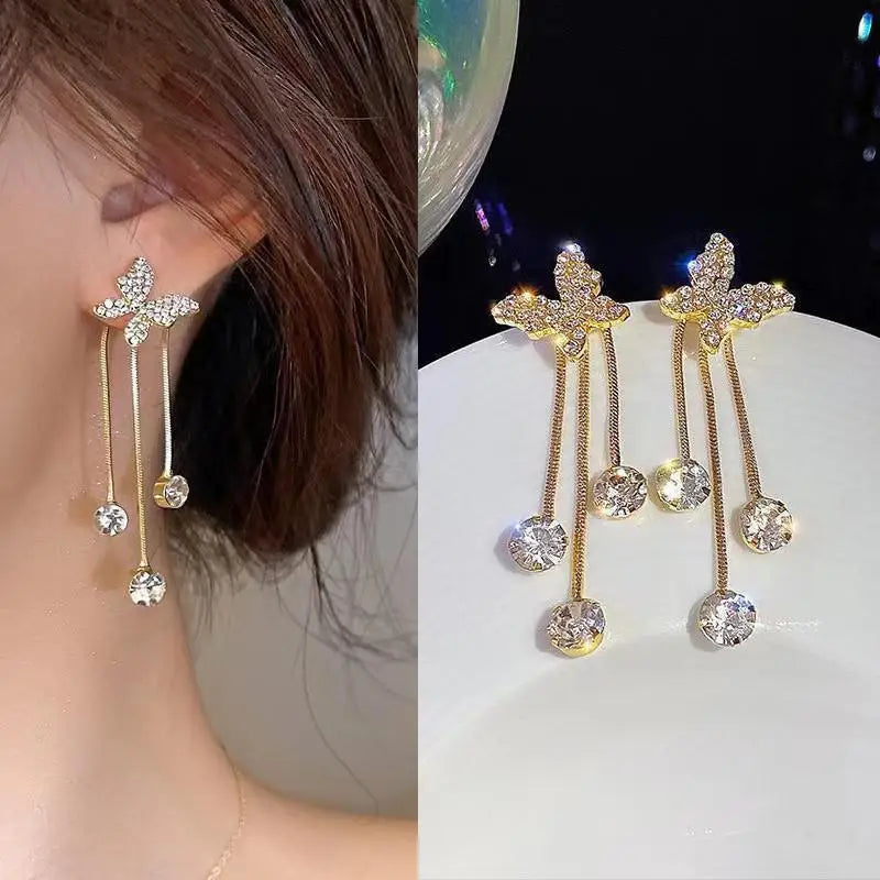 Crystal Swan and Crystal Butterfly Earrings The Soul of Serendipity
