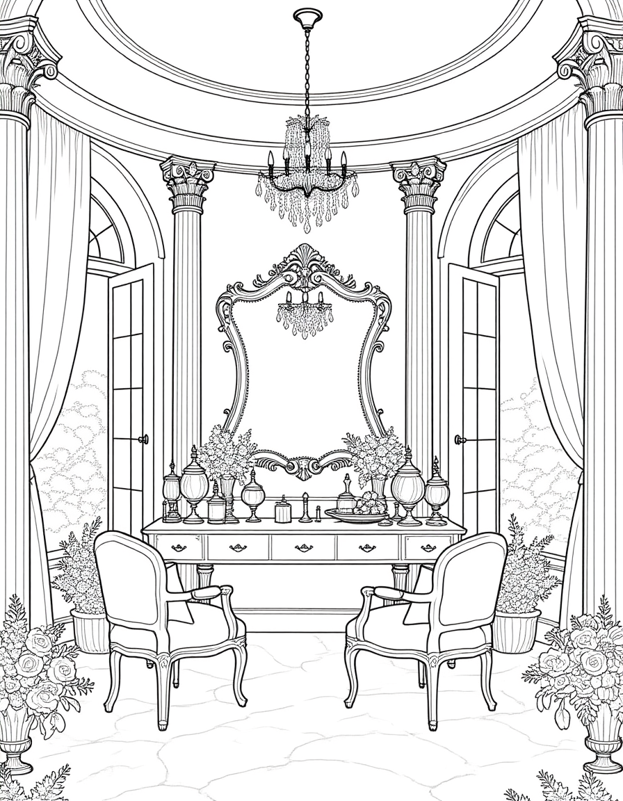 Regal Roses Spa Coloring Book (Download Digital Flipbook) The Soul of Serendipity