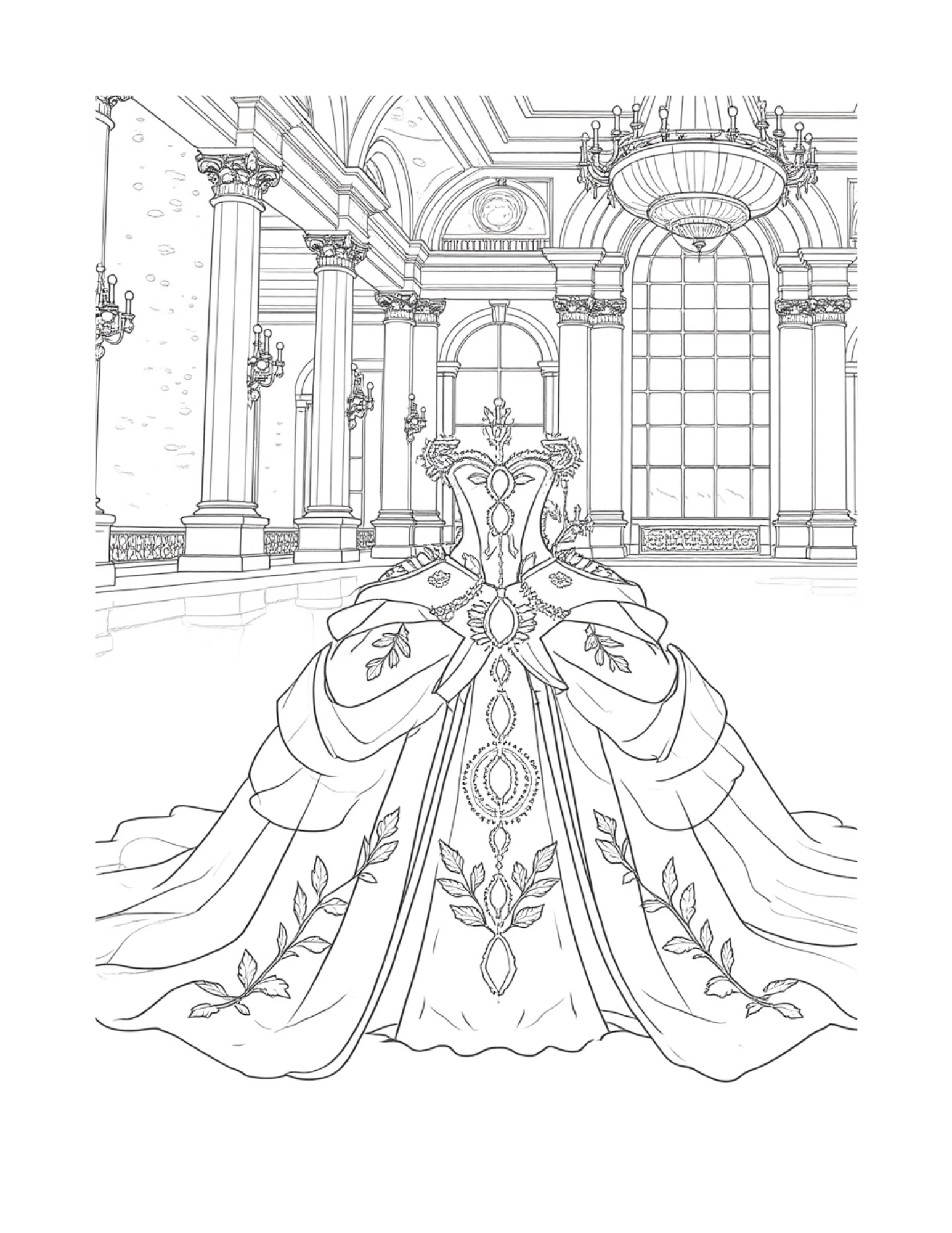 Royal Princess Ball Gowns - Coloring Book (Download Digital Flipbook) The Soul of Serendipity