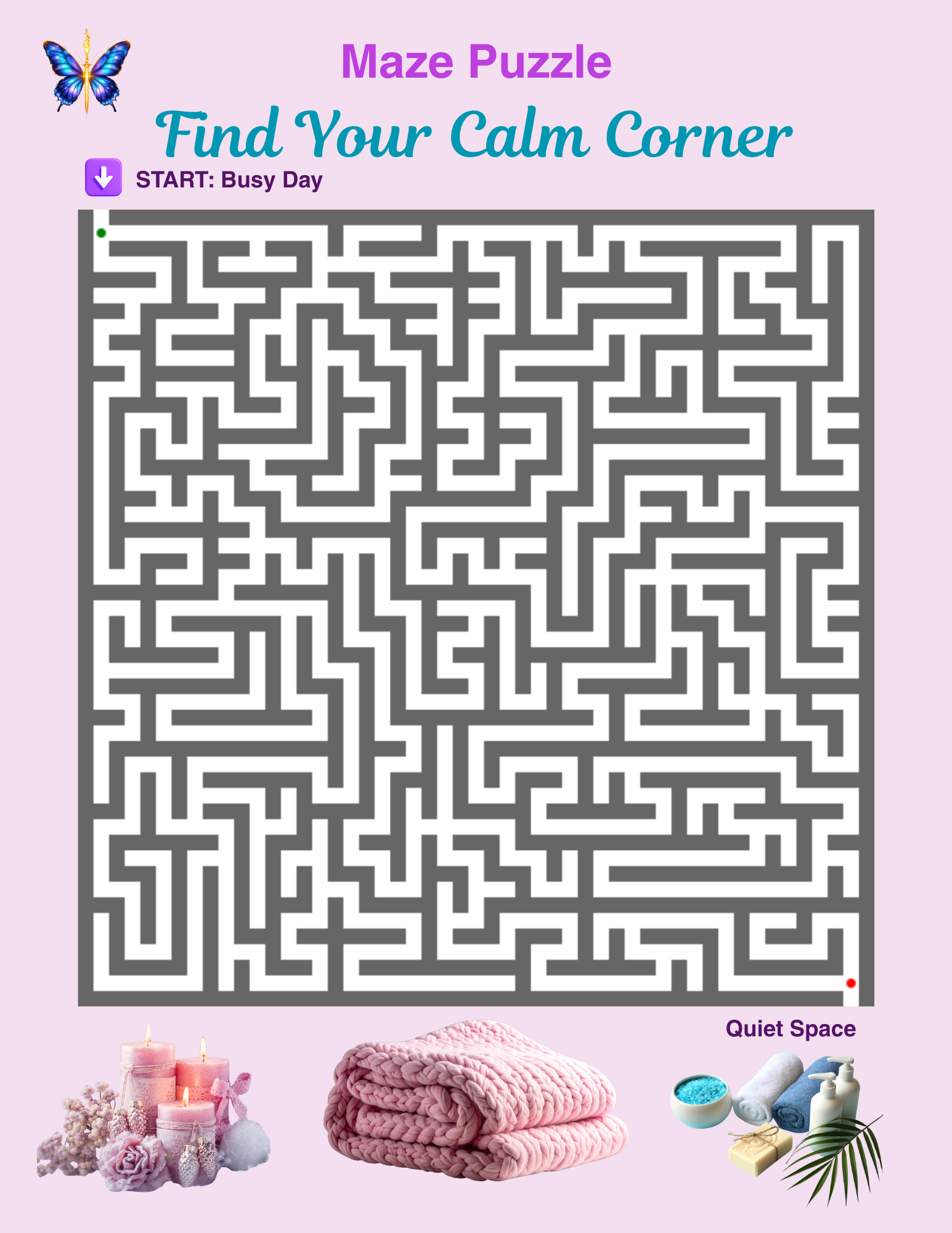 Relaxing Puzzle Collection Stress-Relief Puzzles for Teens & Adults (Download Digital Flipbook) The Soul of Serendipity