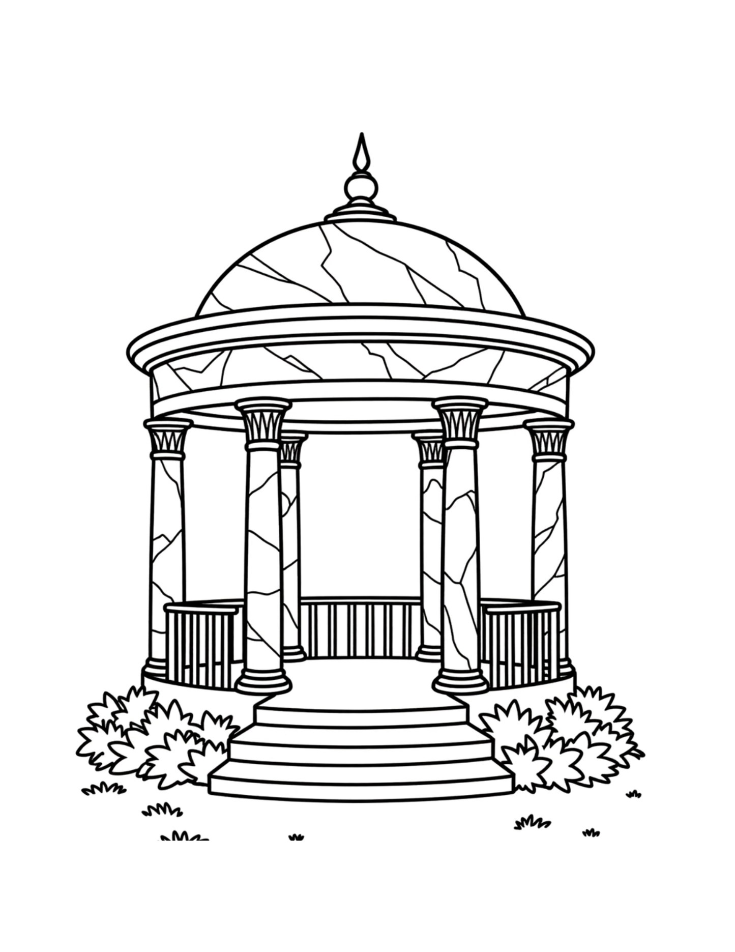Sky Palace Garden Tour Coloring Book For Relaxation & Mindfulness (Download Digital Flipbook)