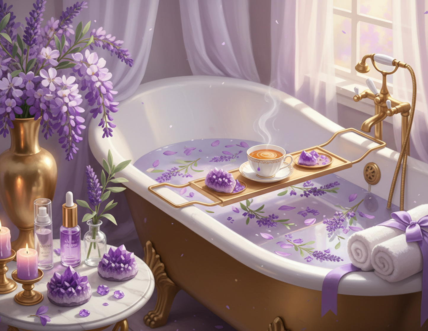 2026 Reign in Radiance — A Spa Luxe 2026 Wall Calendar