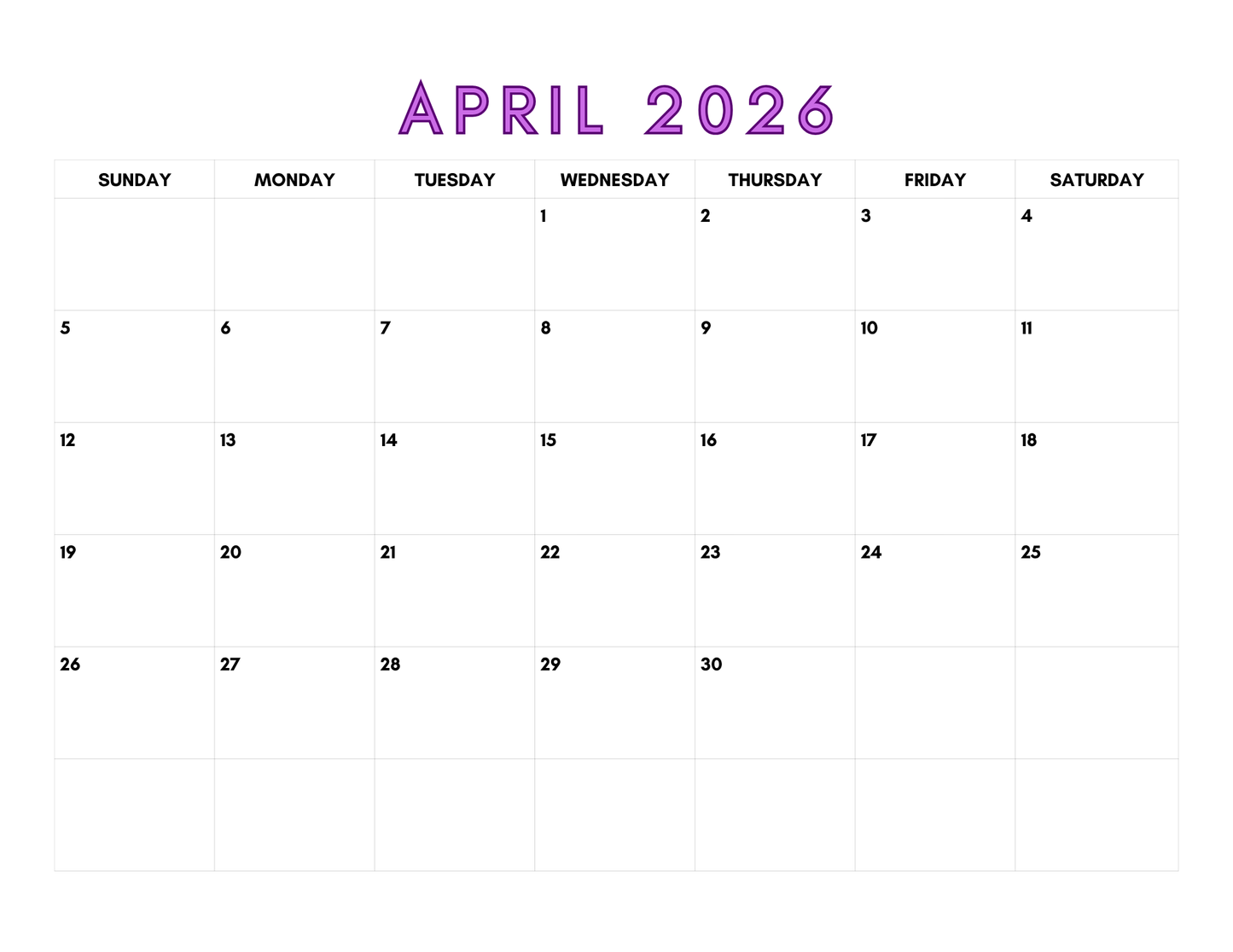 2026 Reign in Radiance — A Spa Luxe 2026 Wall Calendar