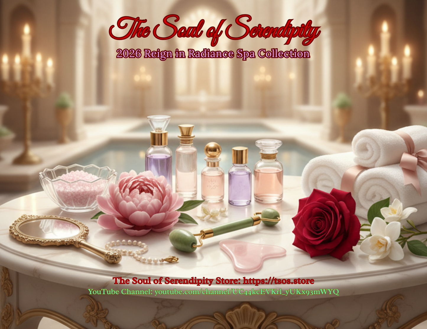 2026 Reign in Radiance — A Spa Luxe 2026 Wall Calendar