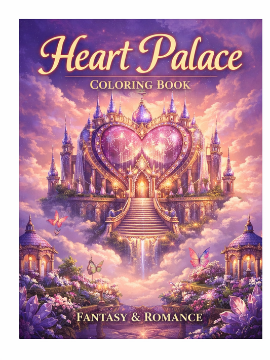 Heart Palace Coloring Book - Fantasy & Romance (Download Digital Flipbook)