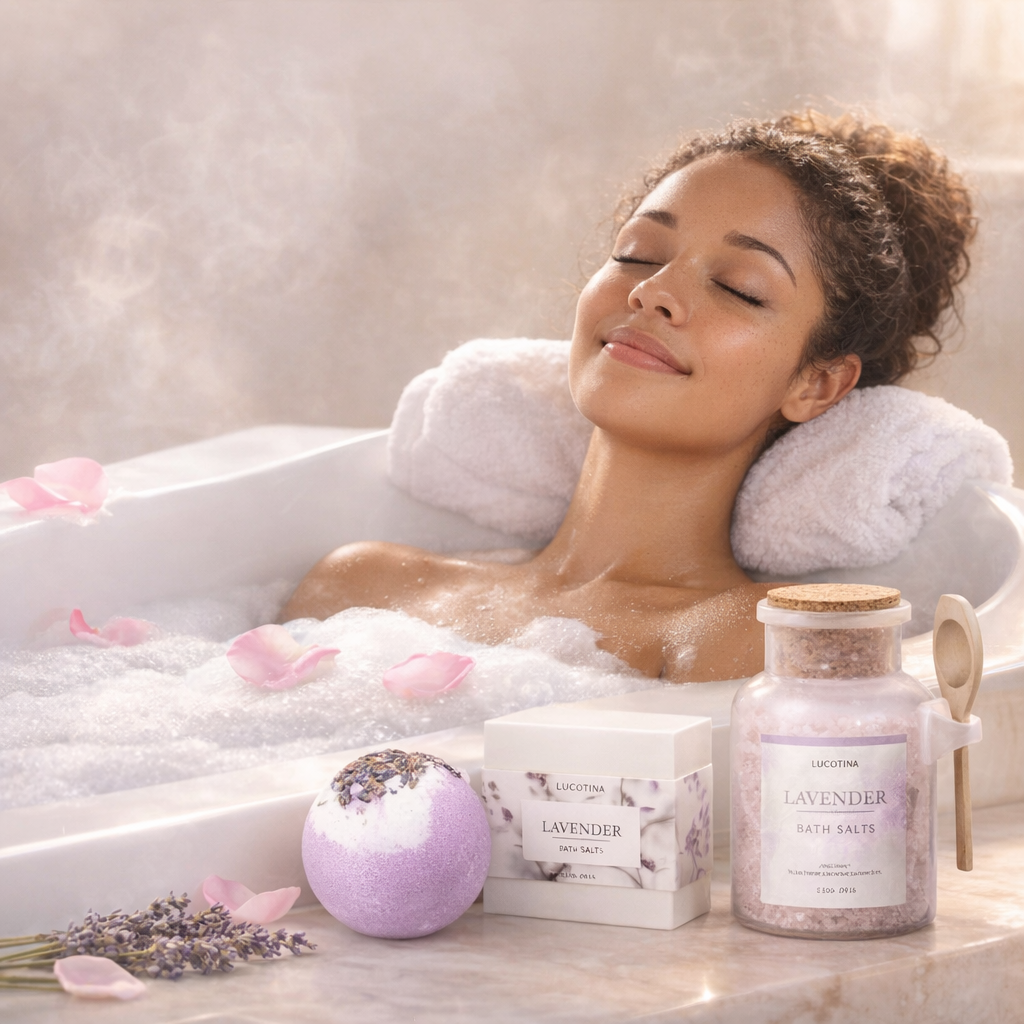 Lavender Spa Gift Basket: 9-Piece Self-Care Set for Women The Soul of Serendipity