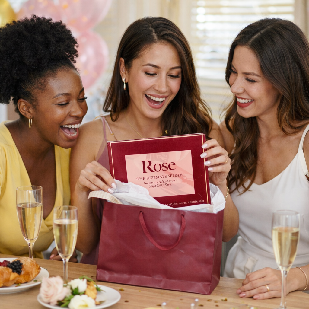 Rose Spa Bath Gift Set: 6-Piece Relaxation Kit with Tumbler The Soul of Serendipity