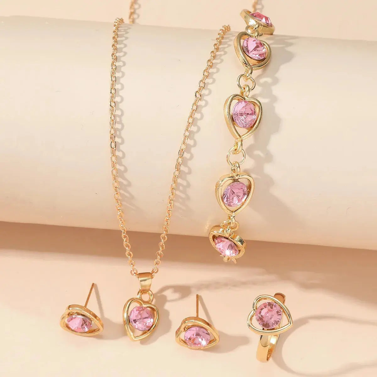 Crystal Jewelry Set | 4-Piece Heart Collection The Soul of Serendipity