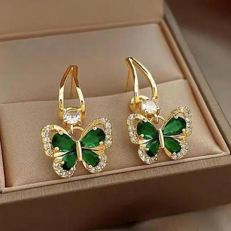 Crystal Swan and Crystal Butterfly Earrings The Soul of Serendipity