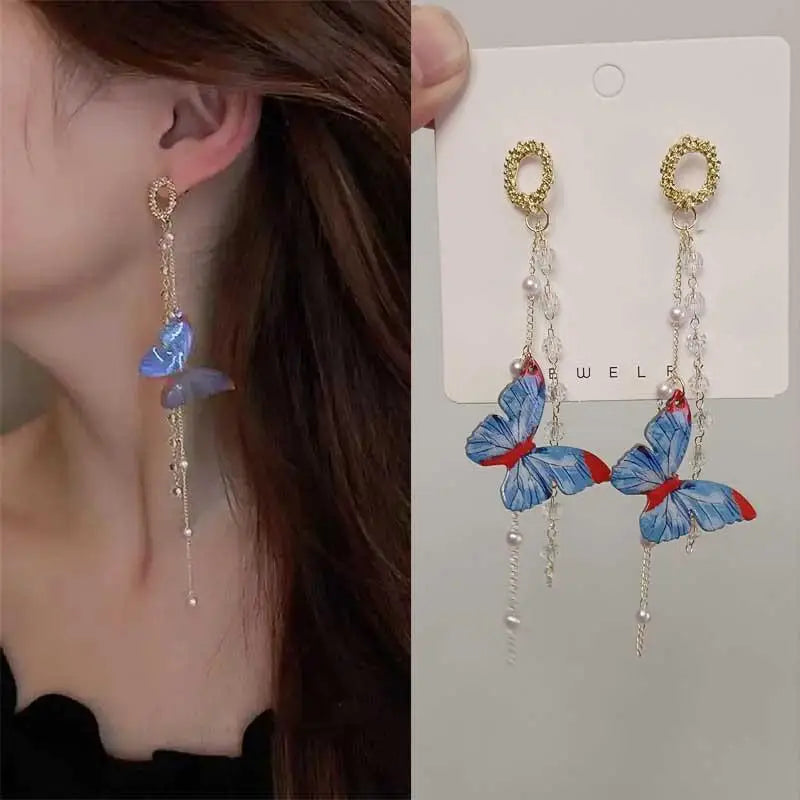 Crystal Swan and Crystal Butterfly Earrings The Soul of Serendipity