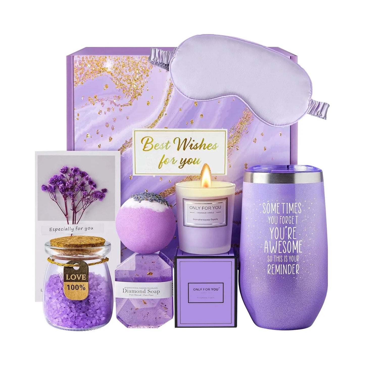 8-Piece Floral Spa Gift Set for Women The Soul of Serendipity