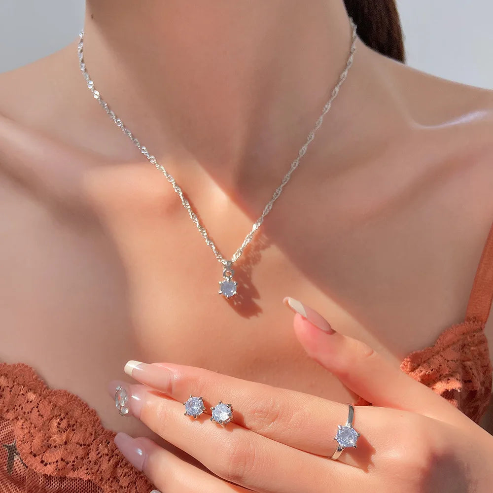 Radiant Crystal Jewelry Set | 5-Piece Elegance Collection The Soul of Serendipity
