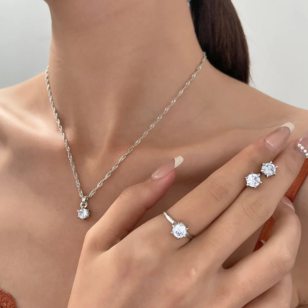 Radiant Crystal Jewelry Set | 5-Piece Elegance Collection The Soul of Serendipity