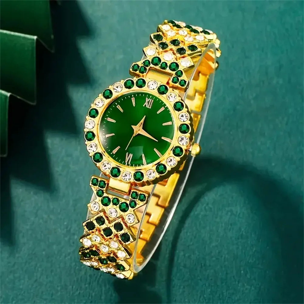 Emerald 6-Piece Women's Watch & Jewelry Gift Set The Soul of Serendipity