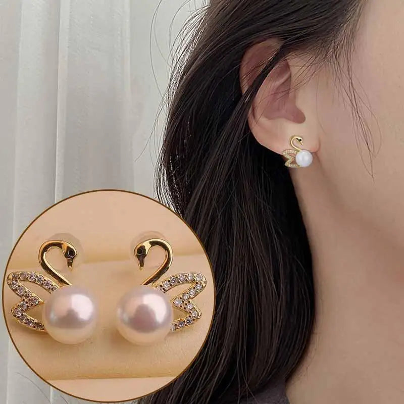 Crystal Swan and Crystal Butterfly Earrings The Soul of Serendipity