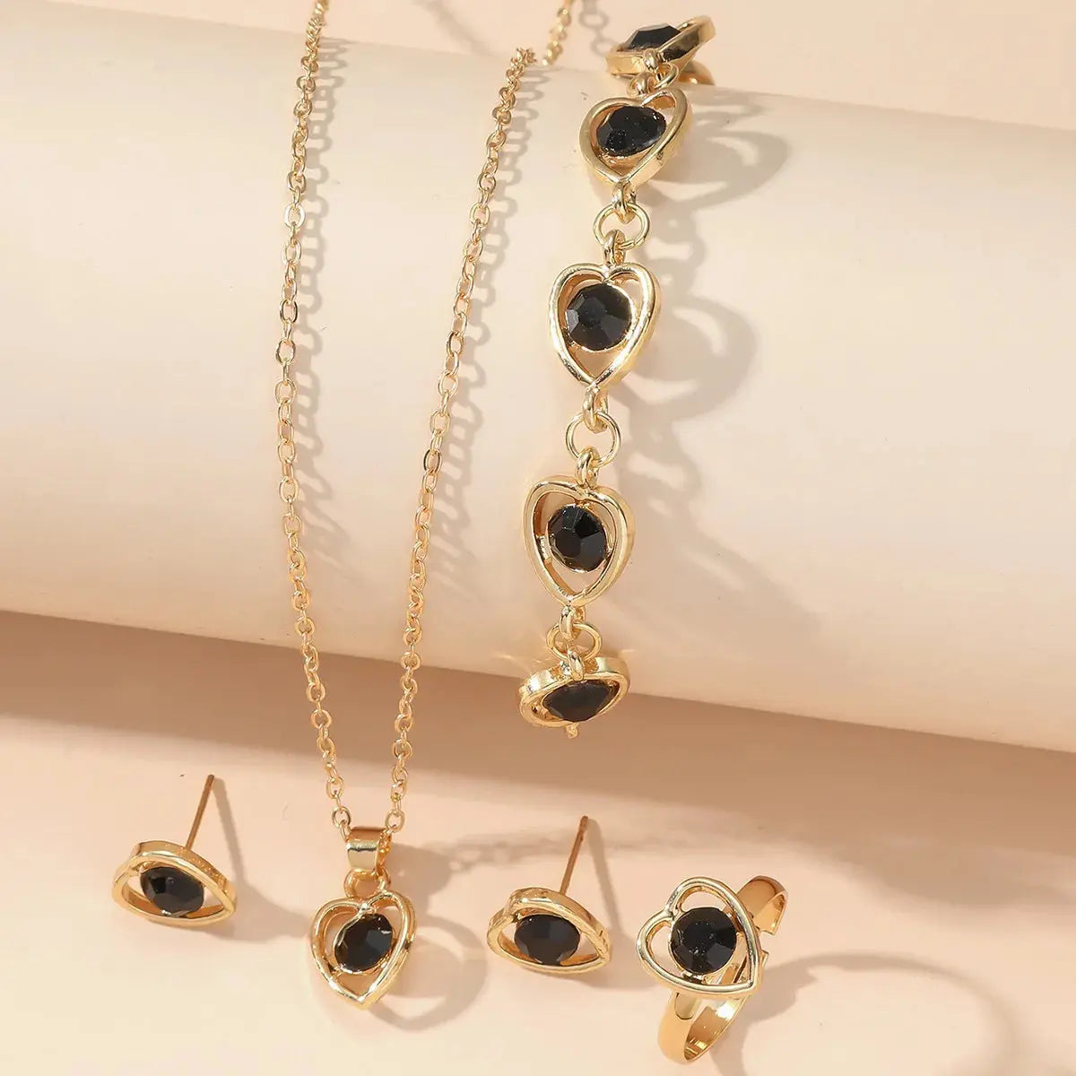Crystal Jewelry Set | 4-Piece Heart Collection The Soul of Serendipity