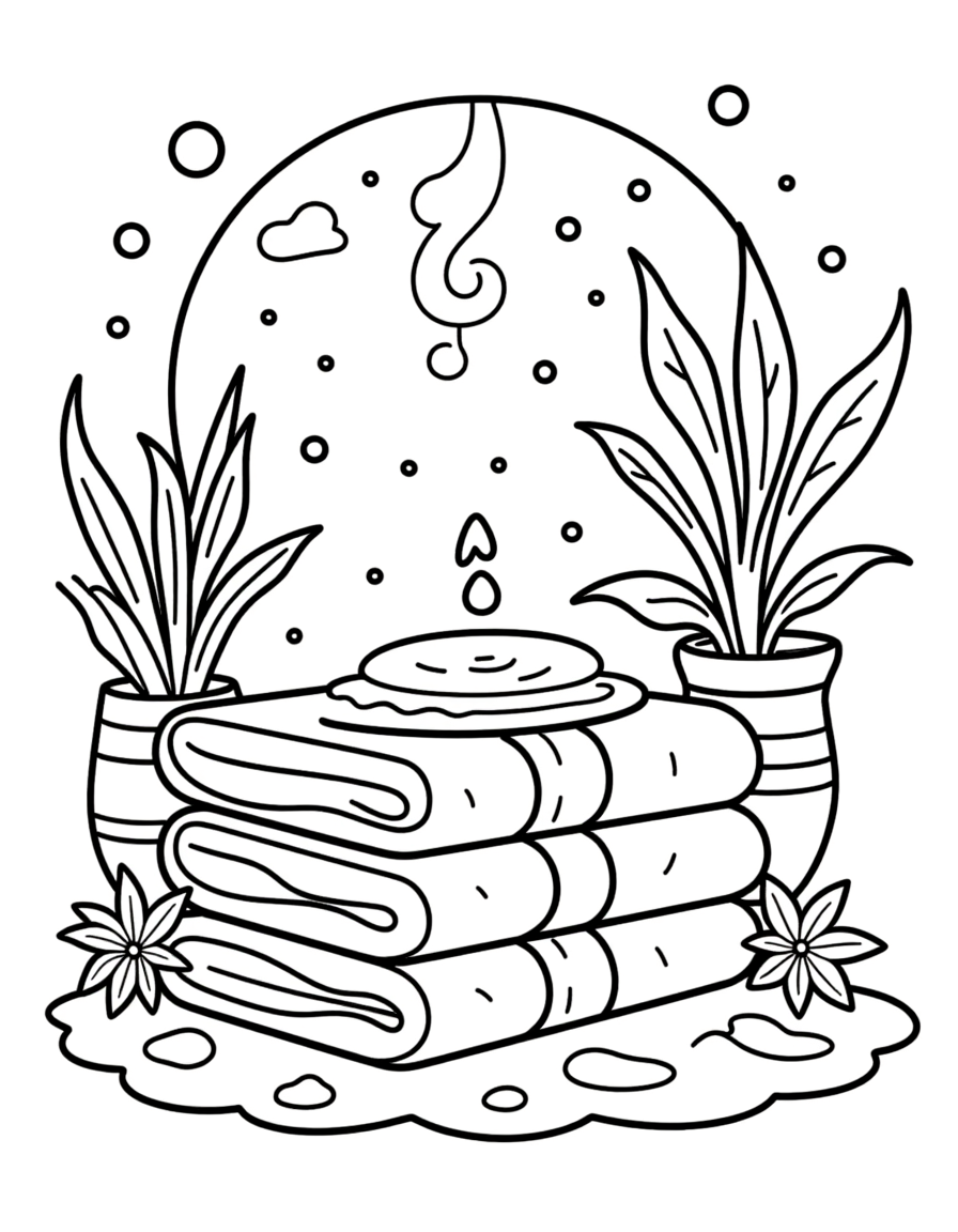 Regal Roses Spa Coloring Book (Download Digital Flipbook)